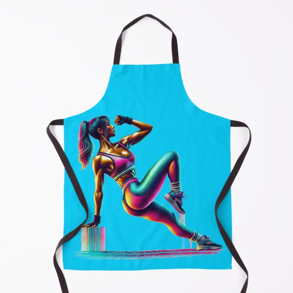 Item preview, 80s Aerobics Beauty - Retro Fitness Woman Illustration designed and sold by BestDetailer.