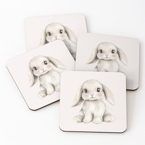 Item preview, Hoppy Easter – Cute Fluffy Bunny for Spring & Easter designed and sold by Maryna_Reine.