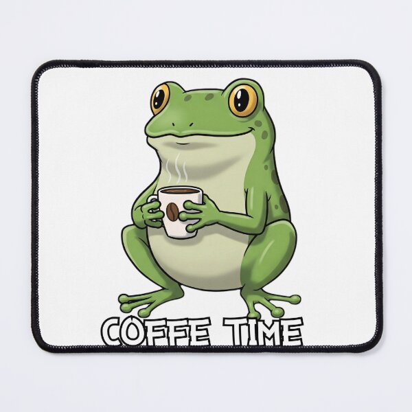 Item preview, Coffee Drinking Frog designed and sold by kubawsx.