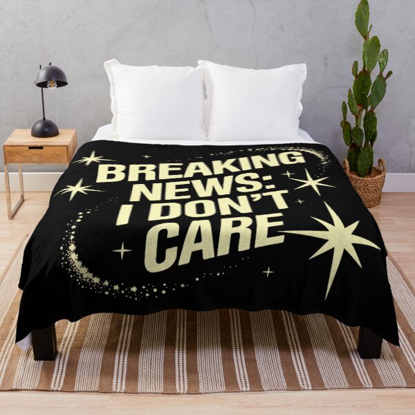 Item preview, Breaking News: I Don't Care designed and sold by Haji Kamora.