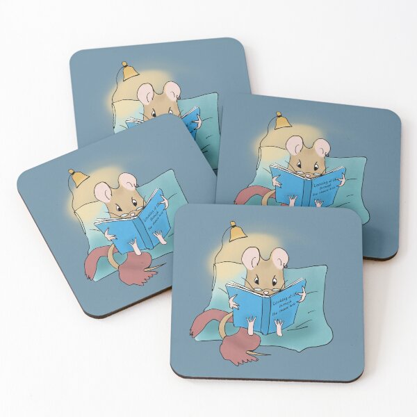Item preview, Little mouse Pedro reading his favorite book designed and sold by IneffableIllust.