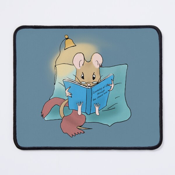 Item preview, Little mouse Pedro reading his favorite book designed and sold by IneffableIllust.