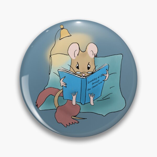 Item preview, Little mouse Pedro reading his favorite book designed and sold by IneffableIllust.