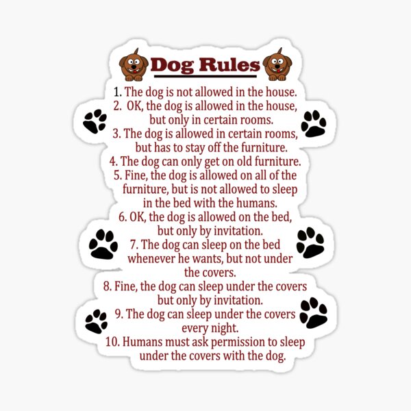 Vista previa del artículo con la obra «REGLAS PARA PERROS Los humanos respetan», diseñado y vendido por ArtPixs.