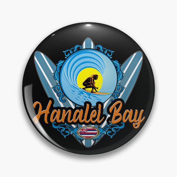 Item preview, Hanalei Bay Hawaii surfer vintage surfboard designed and sold by studioss76.