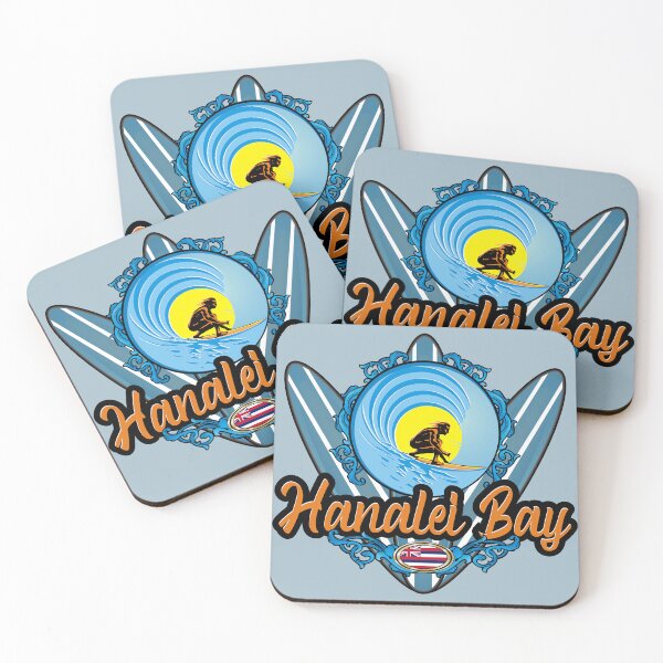 Item preview, Hanalei Bay Hawaii surfer vintage surfboard designed and sold by studioss76.