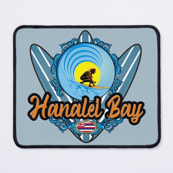 Item preview, Hanalei Bay Hawaii surfer vintage surfboard designed and sold by studioss76.