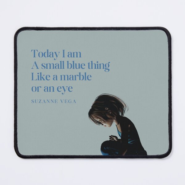 Item preview, Suzanne Vega small blue thing fan art designed and sold by Etaipal.