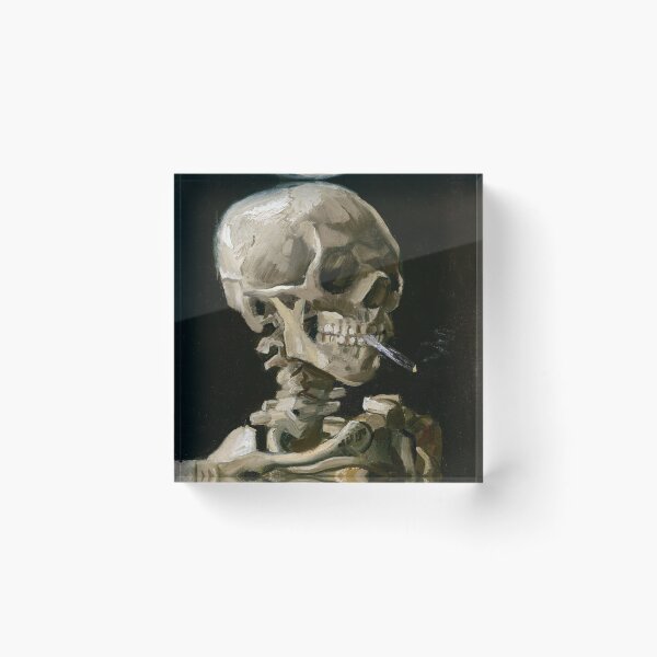 Item preview, Vincent van Gogh's - Smoking Skeleton designed and sold by tamoora.