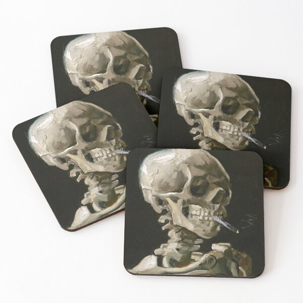Item preview, Vincent van Gogh's - Smoking Skeleton designed and sold by tamoora.