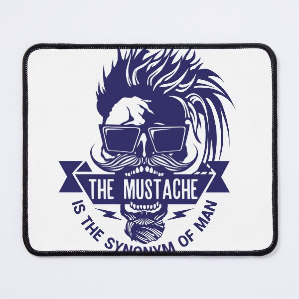 Item preview, skull hipster quote mustache synonym mustache punk glasses designed and sold by Achille3777.