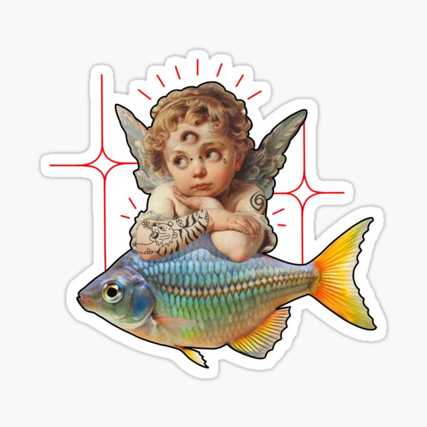 Item preview, ANGEL AND FISH №4 designed and sold by KisuMuho.