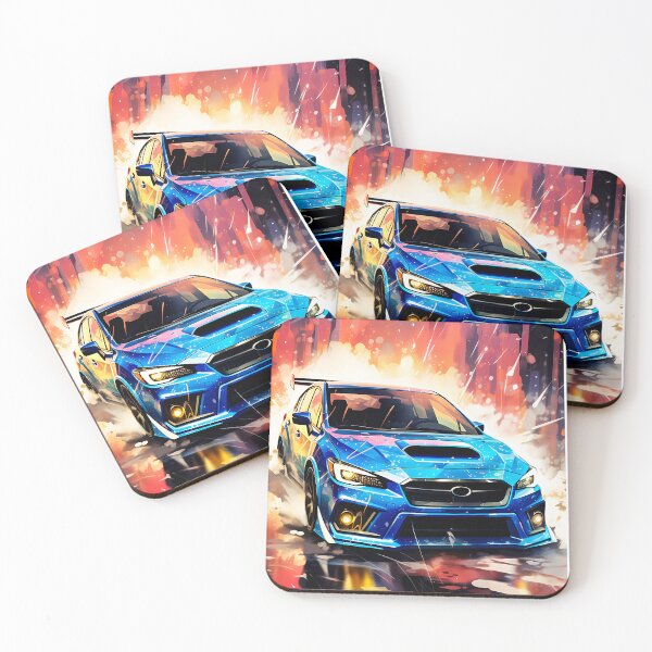 Item preview, Rally Car & Dynamic Watercolor Explosion With Vibrant Colors designed and sold by RevUpDesign.