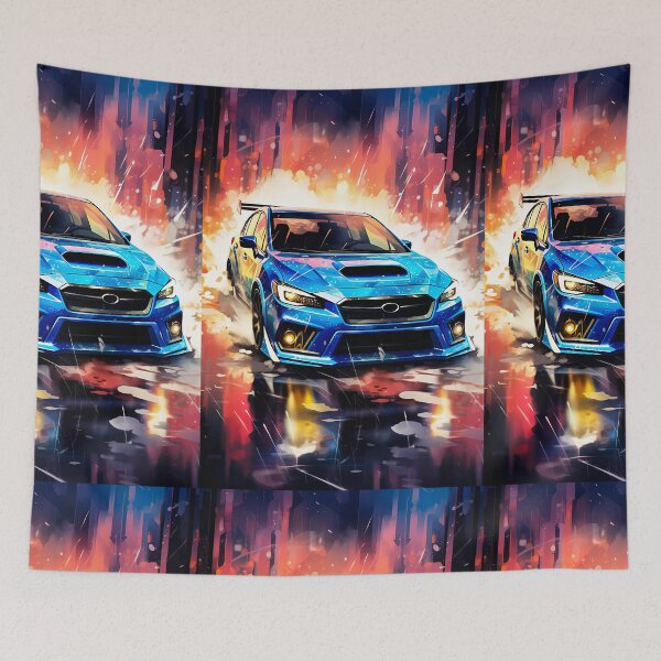 Item preview, Rally Car & Dynamic Watercolor Explosion With Vibrant Colors designed and sold by RevUpDesign.