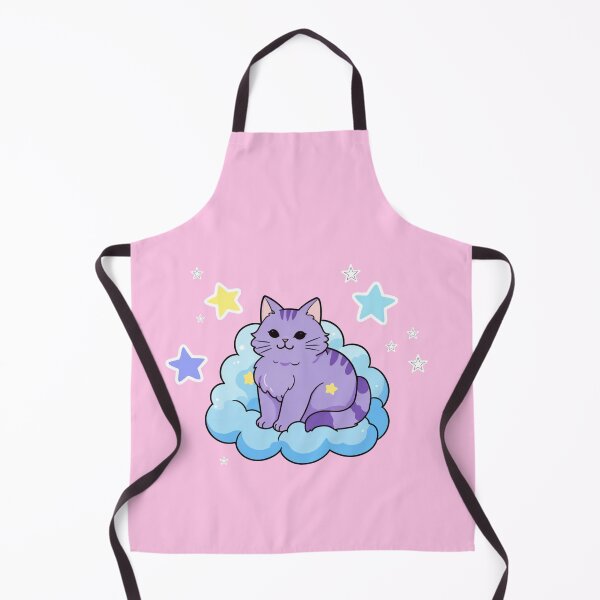 Item preview, Cat on Cloud with Stars Sticker designed and sold by Curious Conquests.