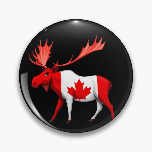 Item preview, Maple Leaf Patriotic Moose Canadian Flag -  Canada Proud  designed and sold by Smix Pixels.