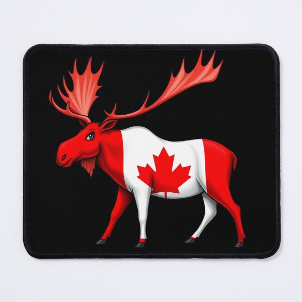 Item preview, Maple Leaf Patriotic Moose Canadian Flag - Canada Proud designed and sold by Smix Pixels.