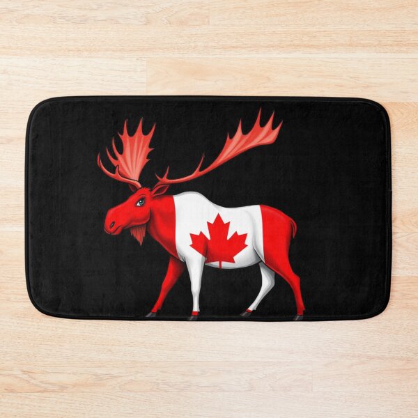 Item preview, Maple Leaf Patriotic Moose Canadian Flag -  Canada Proud  designed and sold by Smix Pixels.