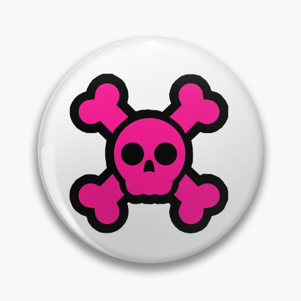 Item preview, Pink Skull and Crossbones designed and sold by wookieeburrito.