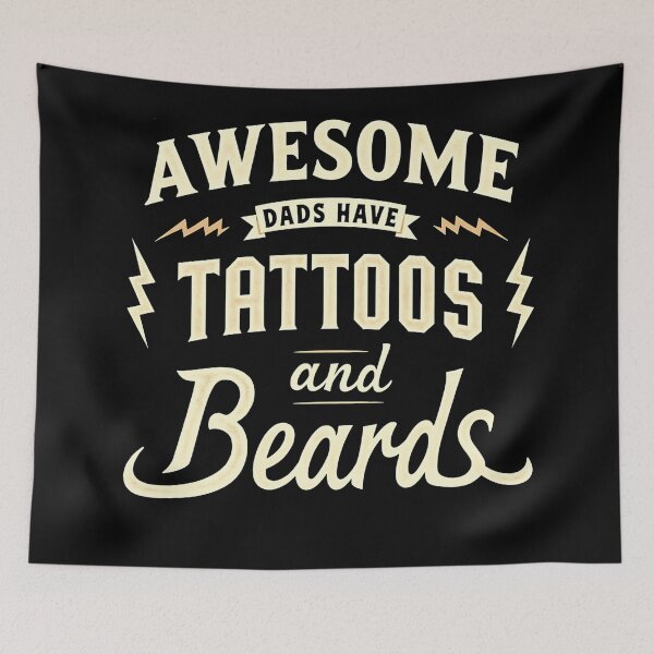 Item preview, Awesome Dads Have Tattoos and Beards designed and sold by Haji  Kamora.