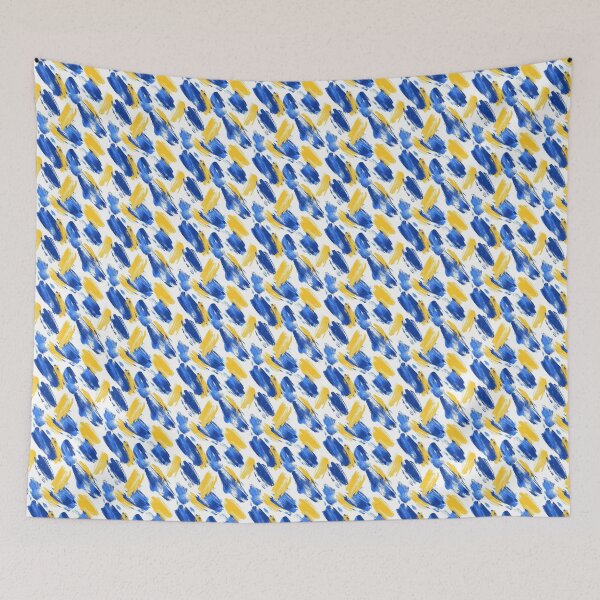 Item preview, Expressive Blend of Blue and Yellow Shades designed and sold by MidArtForge.
