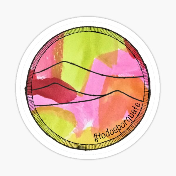 Todos Por Guate (All for Guate) Mountains Sticker