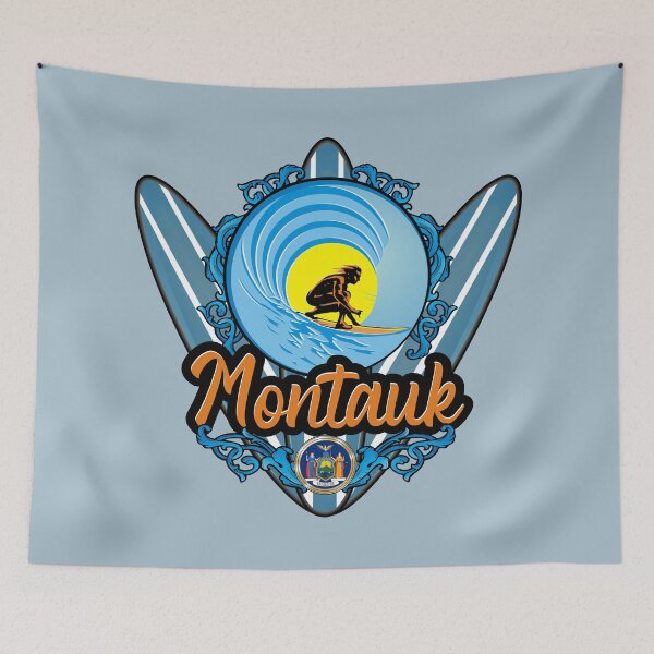 Item preview, Montauk NY surfer vintage surfboard designed and sold by studioss76.