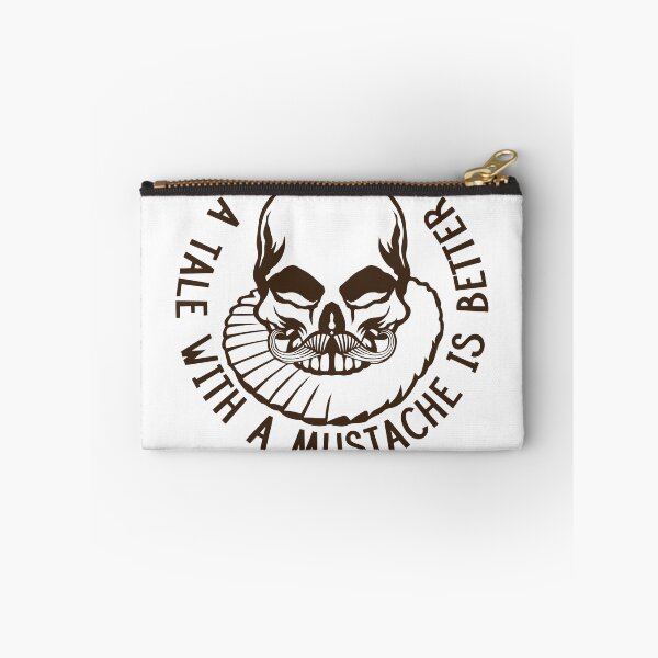 Aperçu de l'œuvre tete de mort hipster citation tale mustache better moustache crane créée et vendue par Achille3777.