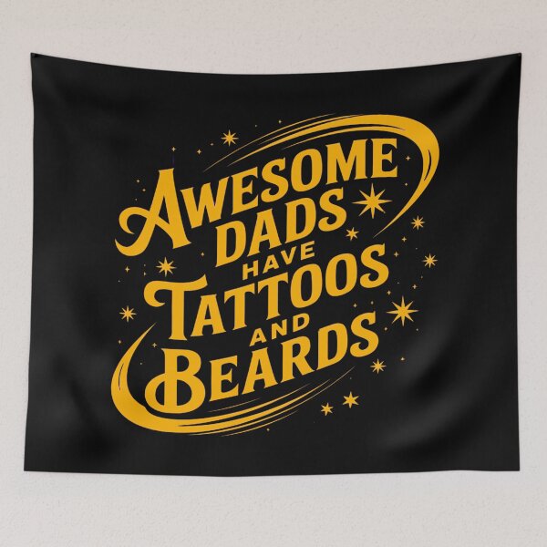 Item preview, Awesome Dads Have Tattoos and Beards designed and sold by Haji  Kamora.