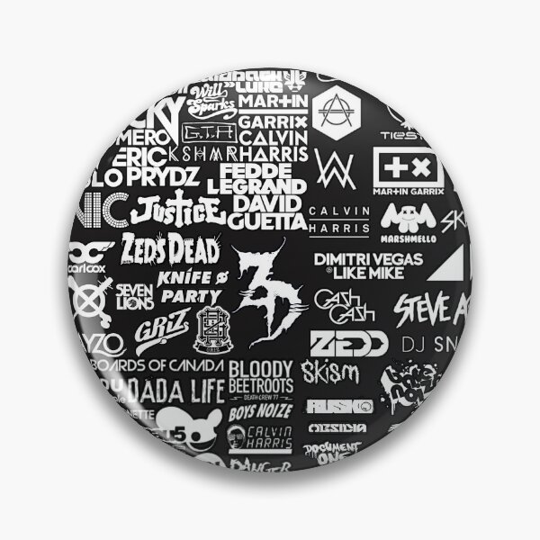 Item preview, EDM Festival Rave Artist Original Fan Art Logo Collage designed and sold by FestDrip.