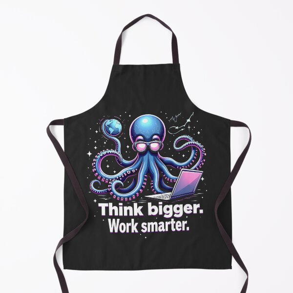 Item preview, Think Bigger, Work Smarter Octopus Design designed and sold by FoxyJags.