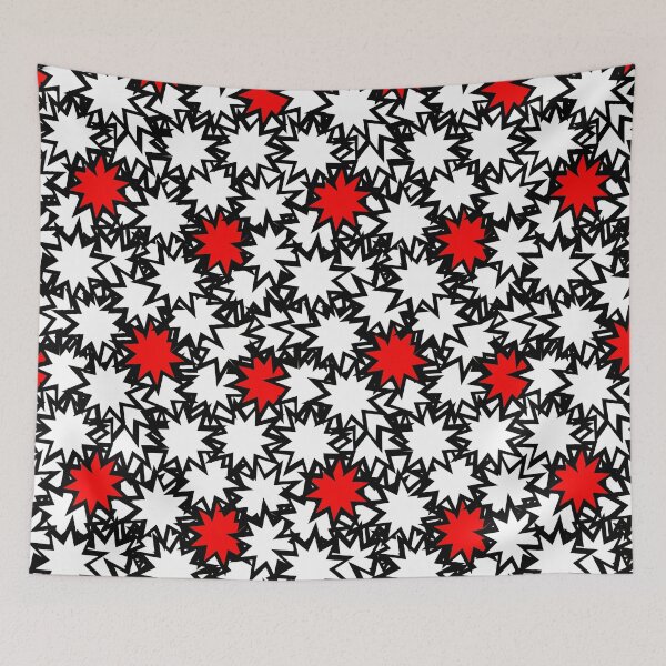 Item preview, Stars And Stars Design, Red, Black and White designed and sold by TerenceLacey.