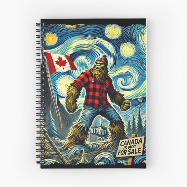 Artikelvorschau, Kanadisches BigFoot Shirt Sternennacht Kanada steht nicht zum Verkauf entworfen und verkauft von The Art of Kkatarynka.