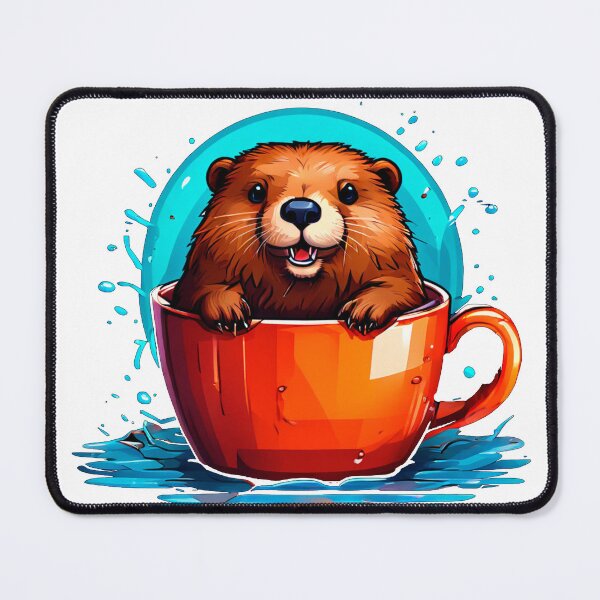 Item preview, Baby beaver in a cap designed and sold by ArDi9168.