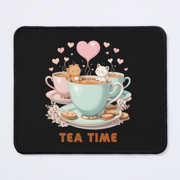 Item preview, Cozy Tea Time: Adorable Animal Kawaii Design designed and sold by latelierdechris.