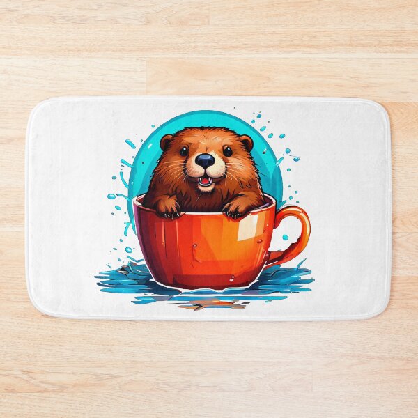 Item preview, Baby beaver in a cap designed and sold by ArDi9168.