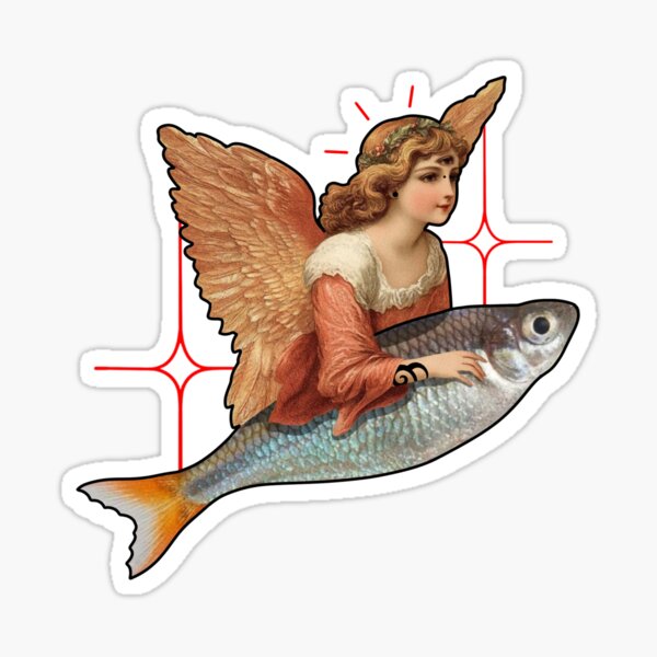 Item preview, ANGEL AND FISH №6 designed and sold by KisuMuho.