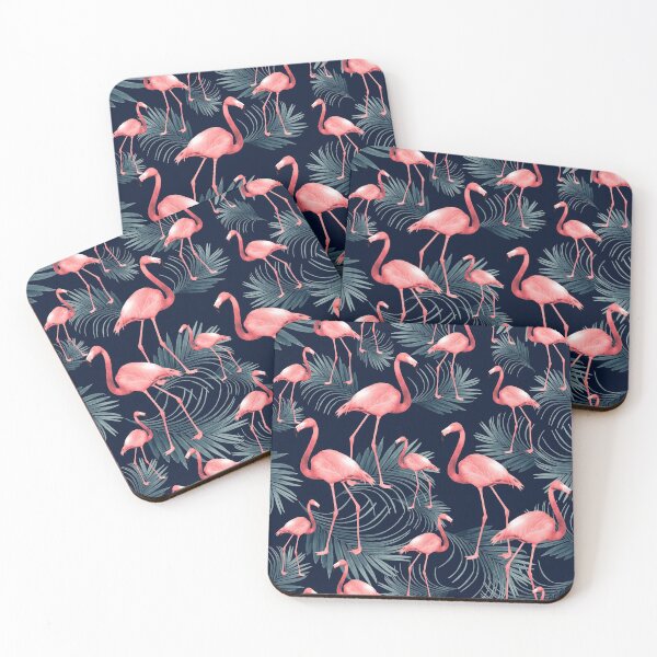 Item preview, Summer Flamingo Palm Night Vibes #1 #tropical #decor #art designed and sold by Anita's & Bella's Art.