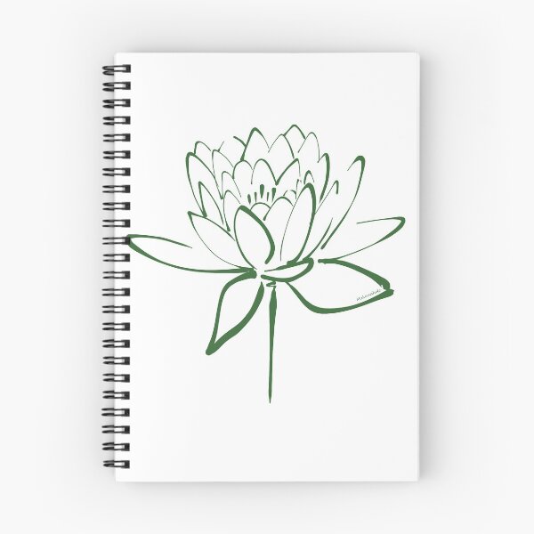 Item preview, Lotus Blossom Calligraphy Green designed and sold by Makanahele.