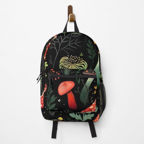 Item preview, Enchanted Forest Mushrooms Botanical Pattern – Dark Aesthetic Fungi Illustration by Vivaan Studio designed and sold by Vivaan Studio.