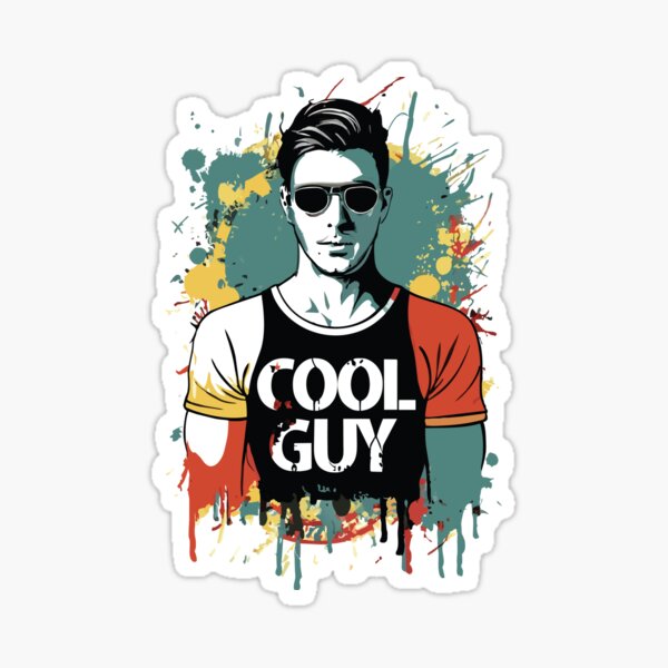 Cool Guy Sticker
