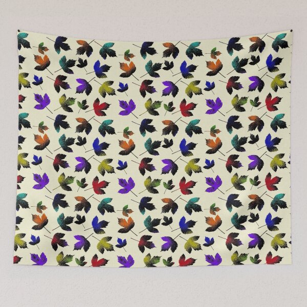 Item preview, 3D Leaves Multicolour on cream  designed and sold by TerenceLacey.