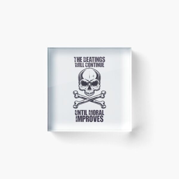 Item preview, The Beatings Will Continue until Morale designed and sold by Catarinaegberta.