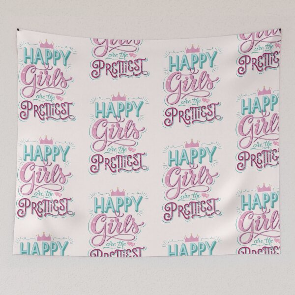 Item preview, Happy Girls Are the Prettiest designed and sold by Sandra Brezina.