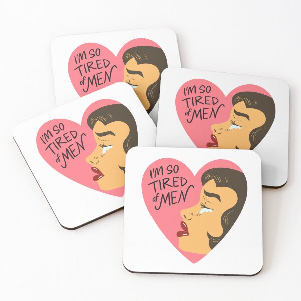 Item preview, So Tired of Men designed and sold by ArtAttackStudios.