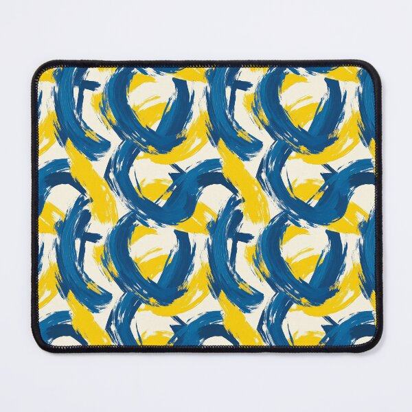 Item preview, Expressive Blend of Blue and Yellow Shades designed and sold by MidArtForge.