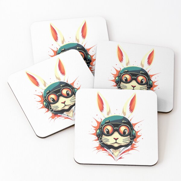 Item preview, Steampunk Pilot Rabbit on Fire designed and sold by Memetitation.