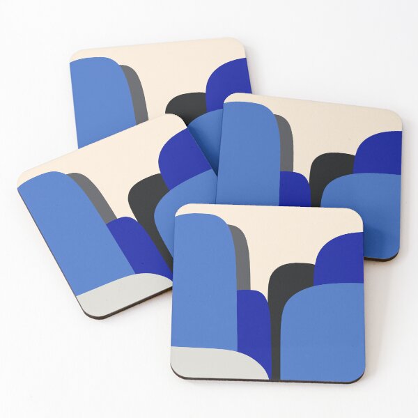 Item preview, Contemporary Art Aesthetic | "Megalith" Blue Geometric Shapes designed and sold by A-Deco.