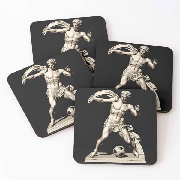 Item preview, Ancient Greek Statue Playing Soccer - Classical Sports Mashup designed and sold by likeforcode.