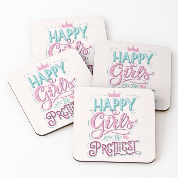 Item preview, Happy Girls Are the Prettiest designed and sold by Sandra Brezina.